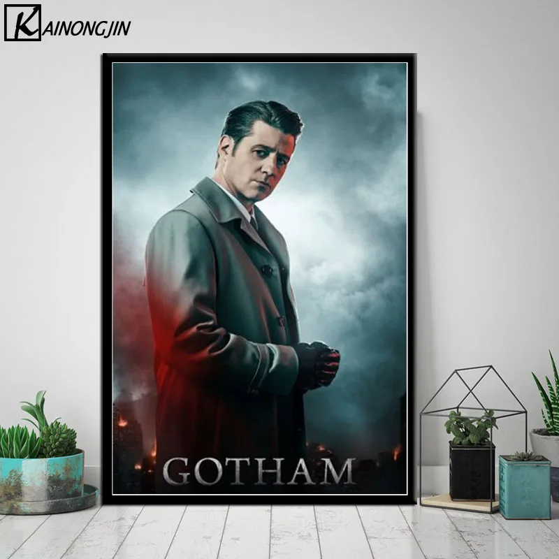 Постер Gotham сезон 5 ТВ серия Бруно Хеллер персонаж плакаты и принты Холст Живопись стены Искусство картина для комнаты домашний декор