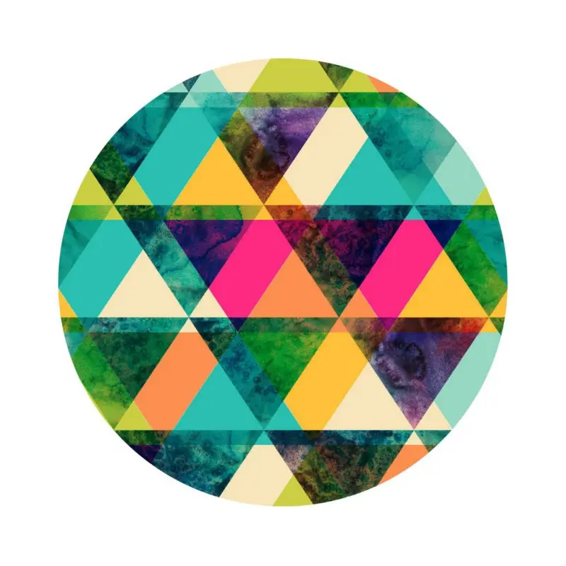 Round Printed Carpets For Living Room