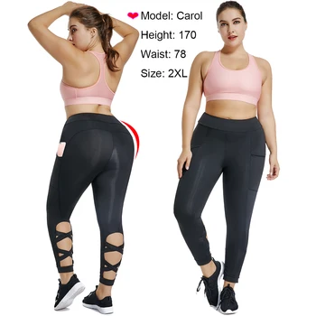 

Seamless Sport Pants Running Skinny Pants Fitness Leggings with Pockets for Female Gym Ankle-Length Leggin Slim Workout Trousers