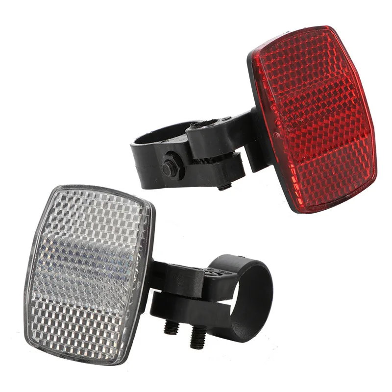 Bicycle Front Rear Reflector Bike Reflective Lens Cycling Accessories Safety US
