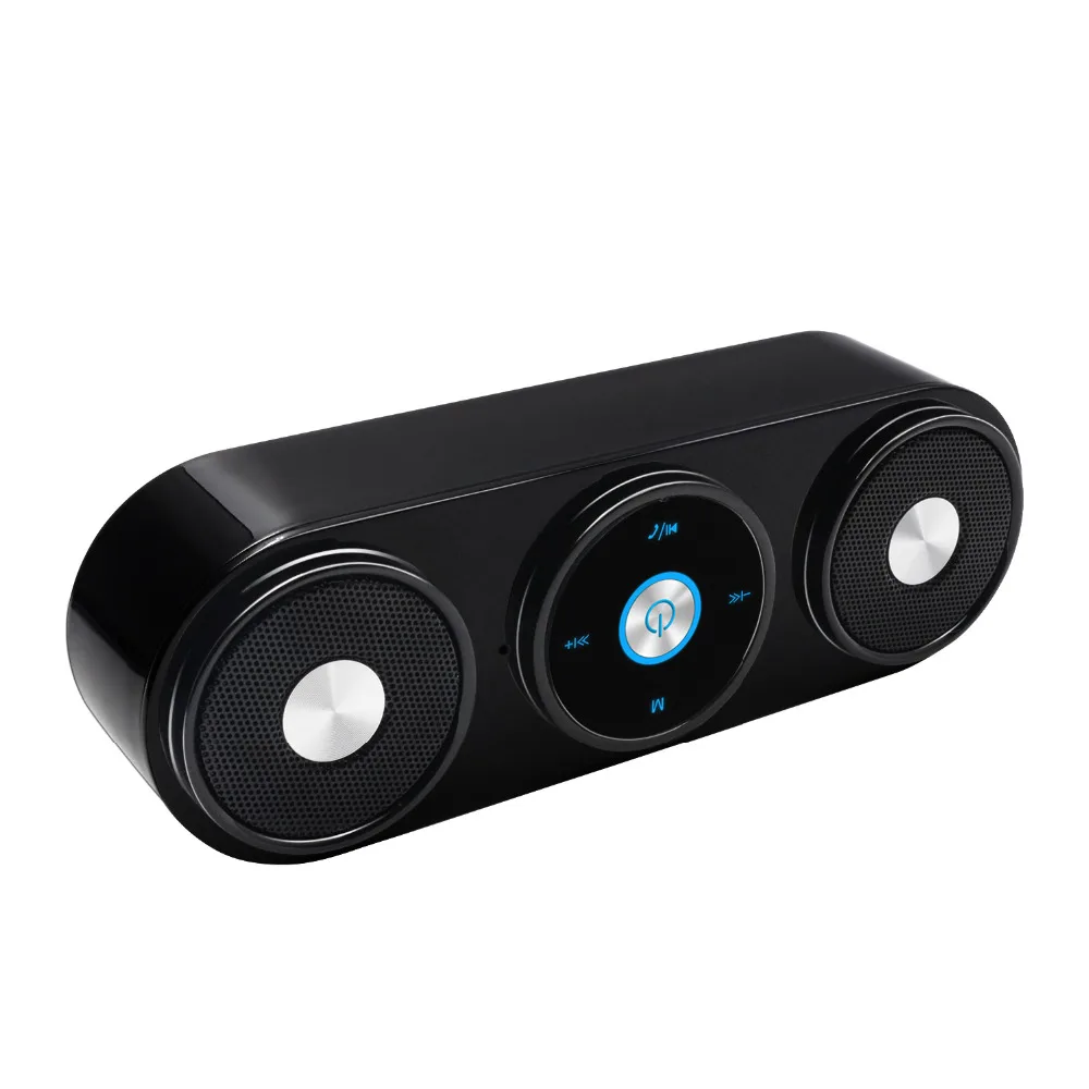 

Lefon Portable Wireless Bluetooth Speaker Subwoofer Sound box Column Touch Button Handsfree Call FM Radio MP3 AUX TF SD Card