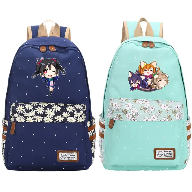Anime Love Live Girl Backpack Girls School Bags Laptop Backpacks ...