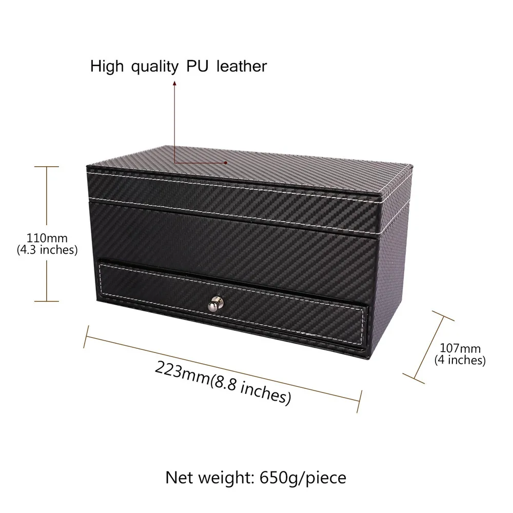 U7 Кожаная Шкатулка Для Часов Мужчины/Женщины Подарок Коробка Для Ювелирных Изделий Ящики Хранение Украшений OB07