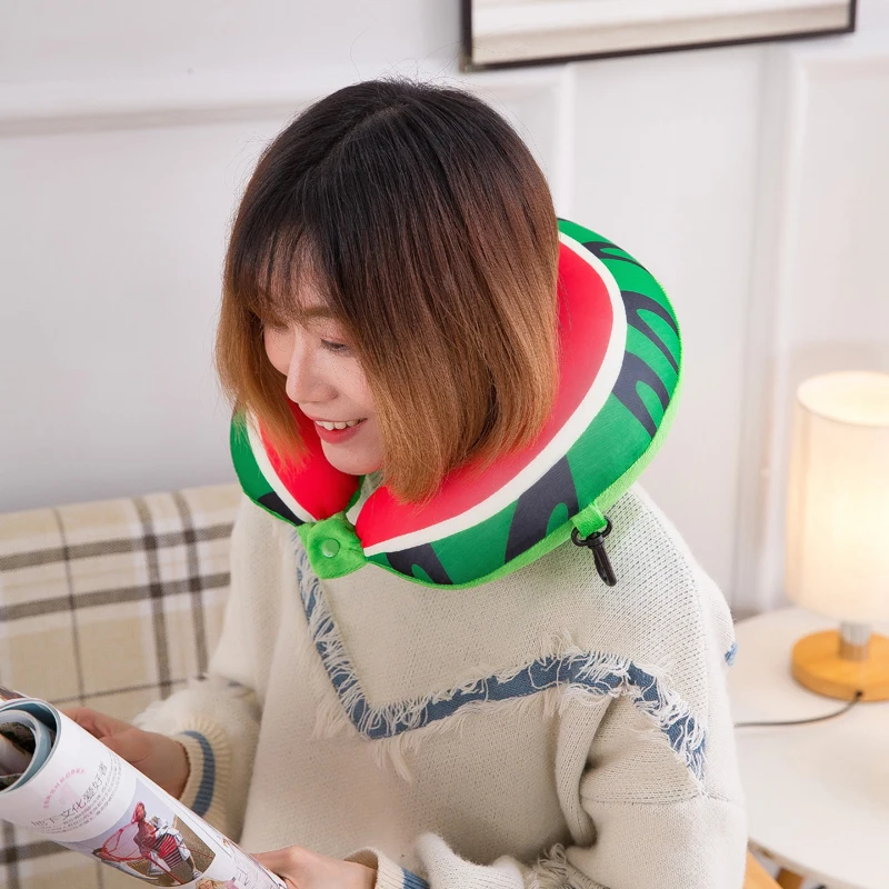 

Car Headrest Office Go To Bed Lovely Foam Particles U Shaped Pillow Practical Plush Pillow Colour Neck Pillow Travel Pillow
