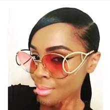 Негабаритные Модные солнцезащитные очки женские брендовые дизайнерские солнцезащитные очки «кошачий глаз» элегантные женские Солнцезащитные очки женские вечерние уникальные полые ножки gafas de sol