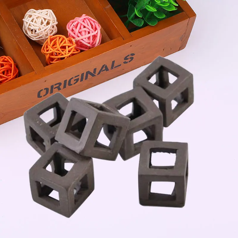 

5Pcs Hiding Cave Shrimp Cichlid Stone Aquarium Ornament Fish Cube Frame DIY