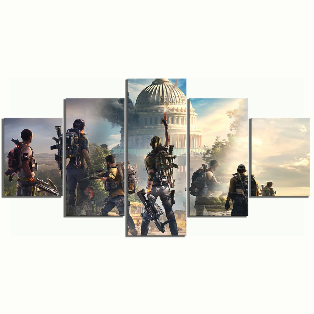 Модульные картины на холсте настенное искусство Tom Clancy'S The Division 2 с принтом