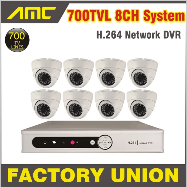 8ch CCTV DVR System 700TVL CCTV Security DVR Security Camera Night Vision System CCTV Kit 8 Channel Video Surveillance System