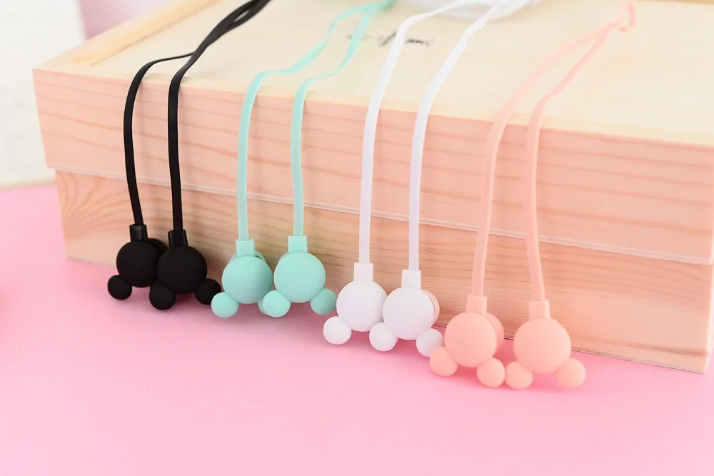 Chiclits Cartoon Cute Bear Earphone Stereo Headset Bass Headphone With Mic For Xiaomi Iphone Samsung Kid Girls Gift (11)