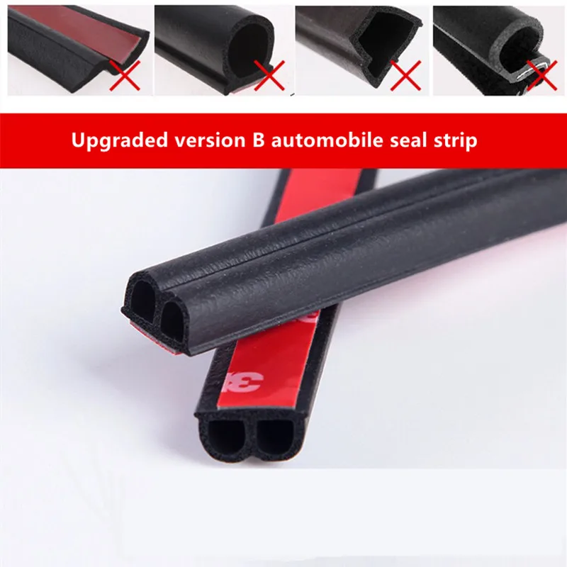 

Car Accessories Door Seal Strips Sticker Weatherstrip Rubber Sound Insulation FOR Toyota corolla rav4 camry prius hilux avensis
