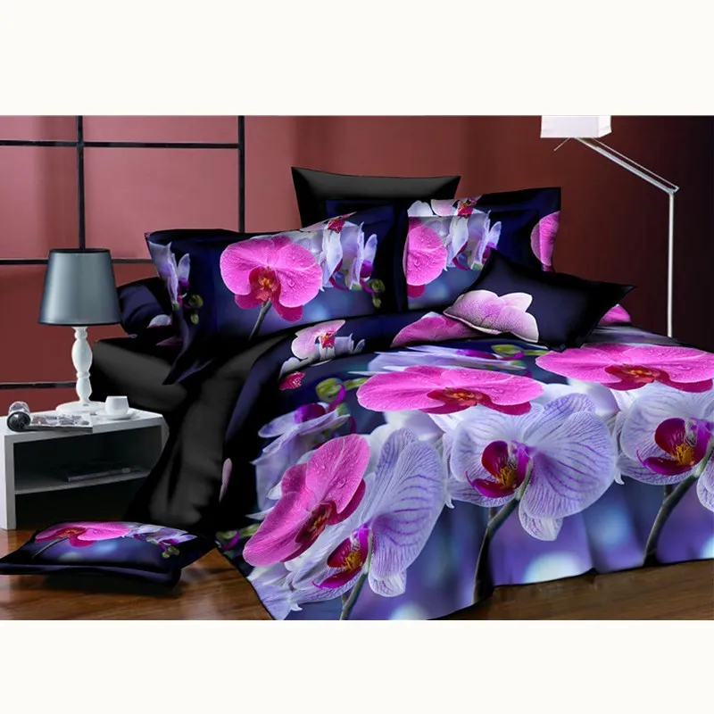 29 Style New Warm Romantic Bedding Pink Blue Rose Flower 3d Bedding