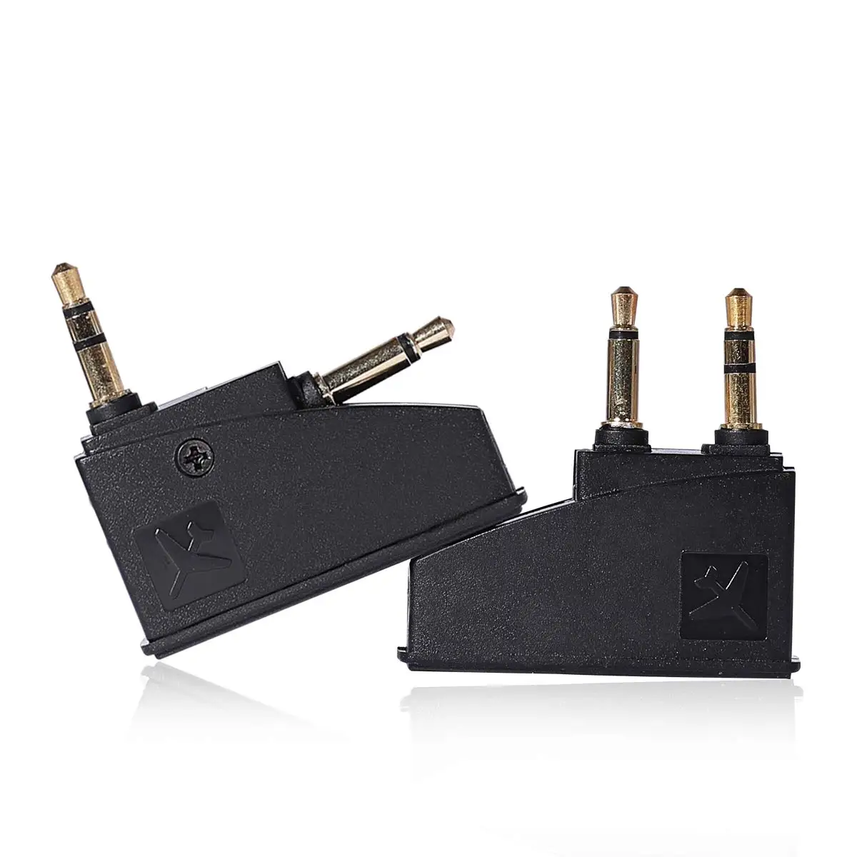 2 Pack Generic Airline Airplane Flight Headphone Adapter Converter for Bose QC2 QC3 QC15 QC20 QC25 AE2 Headphones