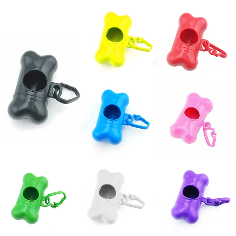 Pet Dog Waste Poop Bags Dispenser Bone Shape Pet Waste Bag Holder For