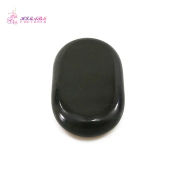 

HIMABM 15*8.5*3cm Hot Spa Black Basalt Lava Rock Oil Massage Volcanic Stone Energy Hot Stone Heater