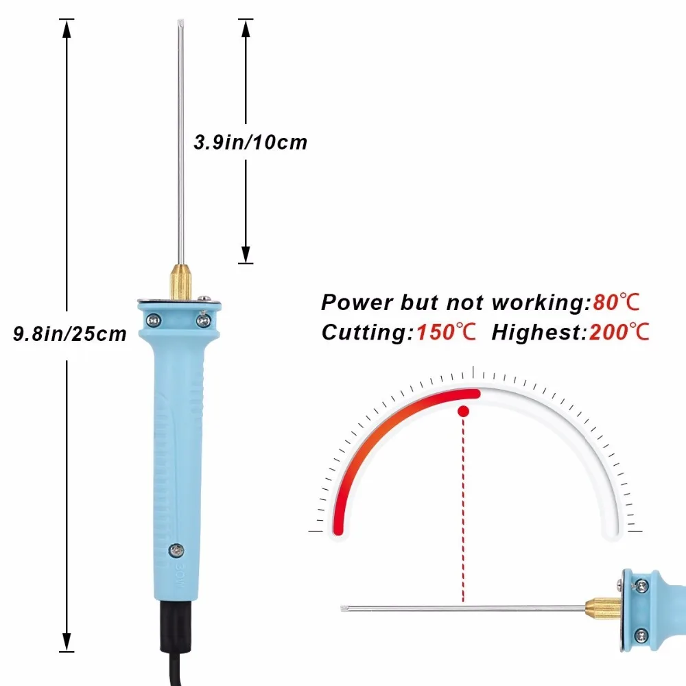 Электрический Резак для пенопласта резак для горячей проволоки ручка для полиэтилена EVA EPS резьба по пене модель для рукоделия 10 см