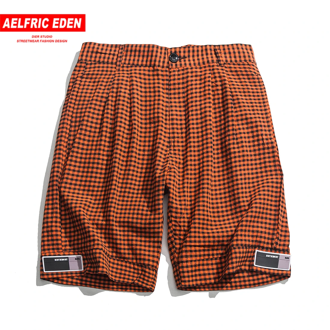 Aelfric Eden клетчатый обычный мужской повседневный короткий летний Харадзюку тренировки свободные джоггеры длиной до колена мужской свитер модная уличная одежда
