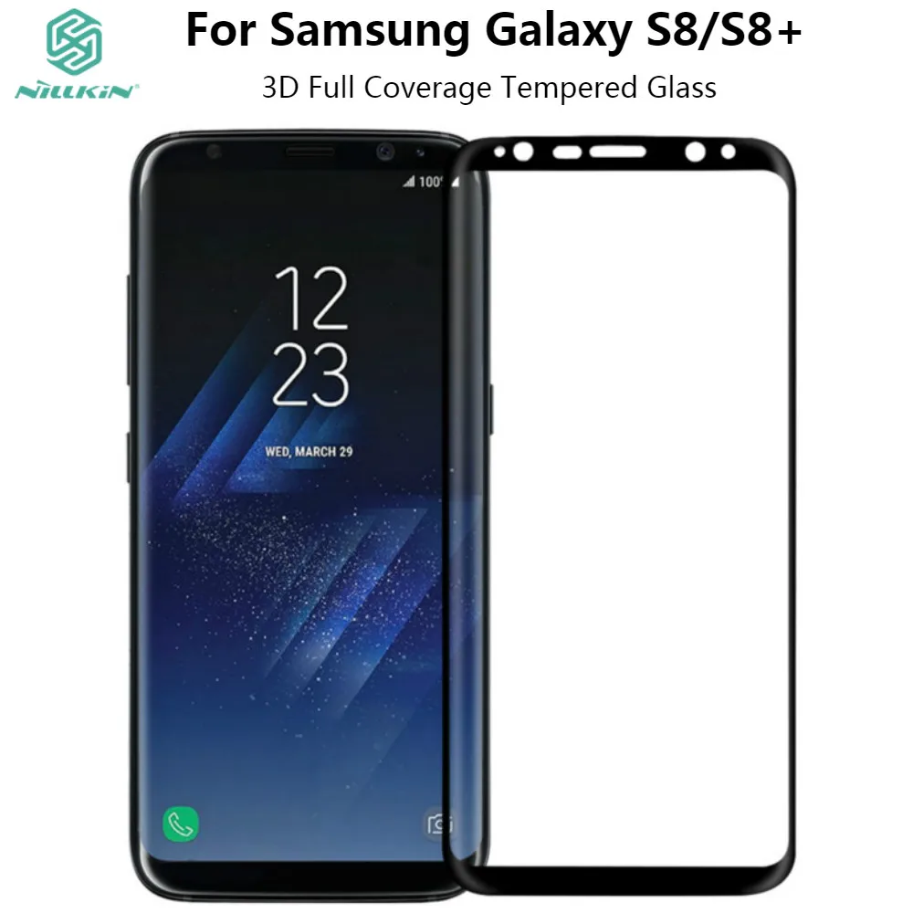 Скидка NILLKIN закаленное стекло для samsung Galaxy S8 S8 Plus полное покрытие 3D CP + MAX Защитная пленка для экрана для Galaxy S8 +