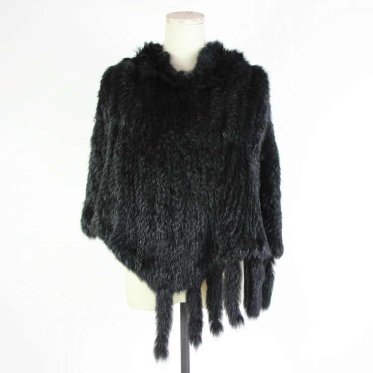 

New Real Rex Rabbit Fur Hats & Scarves Women Warm Hats Hooded Scarves Fashion Elegant Female Pashmina Genuine Fur Shawl Poncho