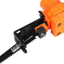 Portable Reciprocating Saw Kit Reciprocating Home DIY Saw Attachment Electric Drill Into For Wood Metal Cutting 12v tc hand reciprocating saw ideal for diy cutting wood or plastic plate
