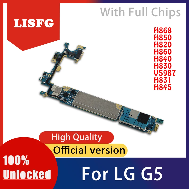 

For LG G5 Motherboard,Unlocked For LG G5 H868 H850 H820 H860 H840 H830 VS987 H831 H845 Motherboard Mainboard With Android System