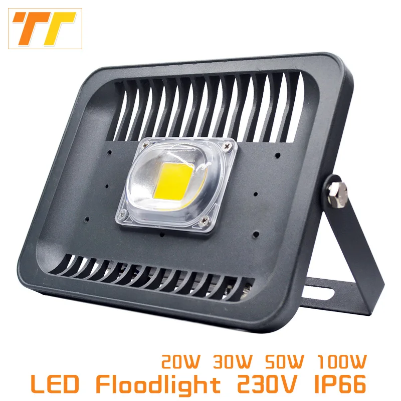 

LED Flood Light Projector IP66 WaterProof 20W 30W 50W 100W 220V 230V LED FloodLight Spotlight Wall Lamp Outdoor lighting