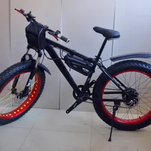 Рама из алюминиевого сплава, литиевая батарея, электрический велосипед, горный велосипед, электрический снегоход 1000 Вт, двигатель 48В 15ah, пляжный м