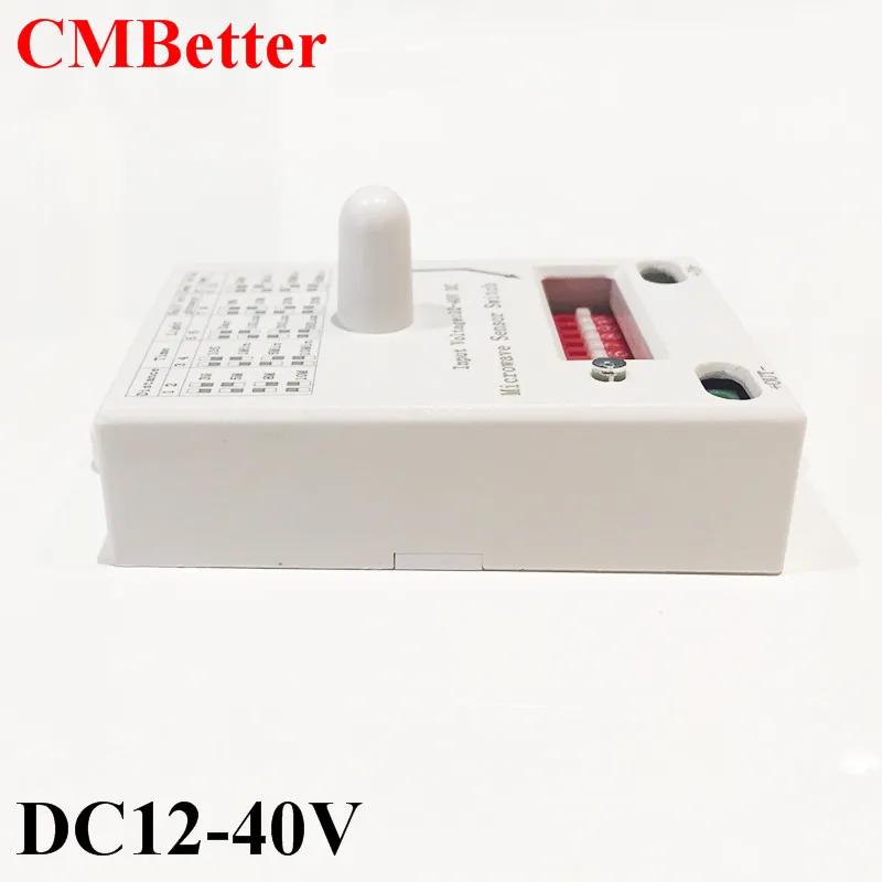 CMBetter Microwave Sensor Light Switch 12-40V Motion Detector Light Switch Time Delay Adjustable Body Motion Detector Swith (12)