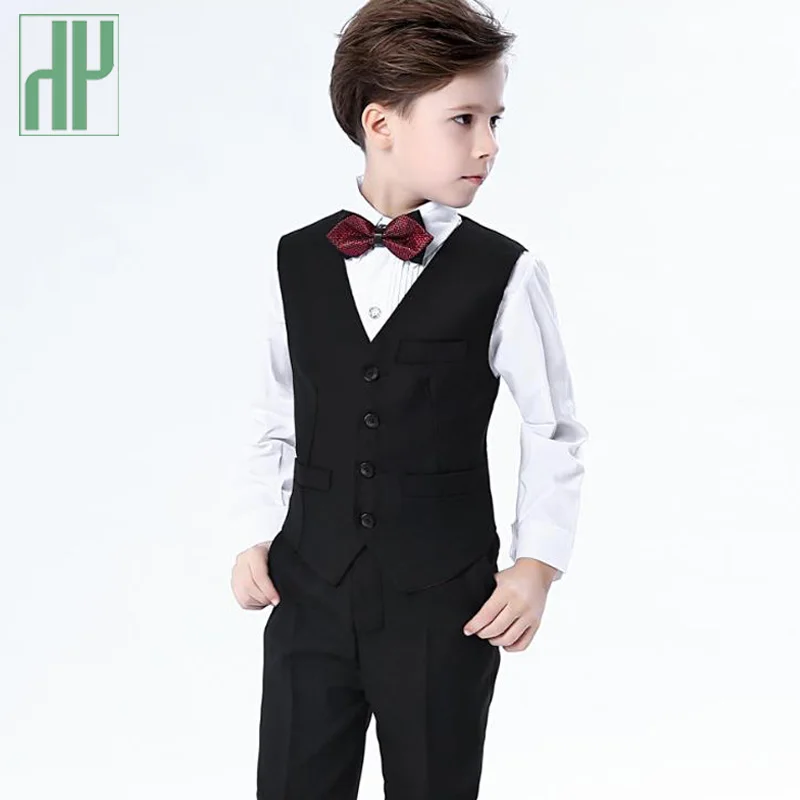 4PCS/SET Boys blazers kids suits for weddings Prom Suits Wedding Dress for Boys Kids tuexdo Children Clothing Set Blazers