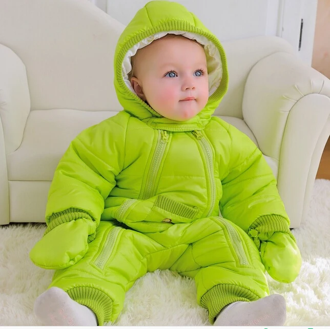 2017 new baby jumpsuit autumn winter snowsuit jacket kids overcoat Park baby girl clothing outdoor warm coat with hat for boys