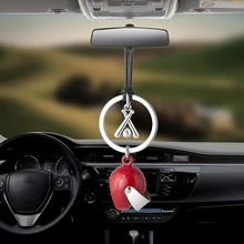 Автомобильный кулон люблю Бейсбол Летучая мышь с шлемом авто украшение Шарм Стайлинг Зеркало заднего вида украшение подвесной Декор Автомобильные аксессуары