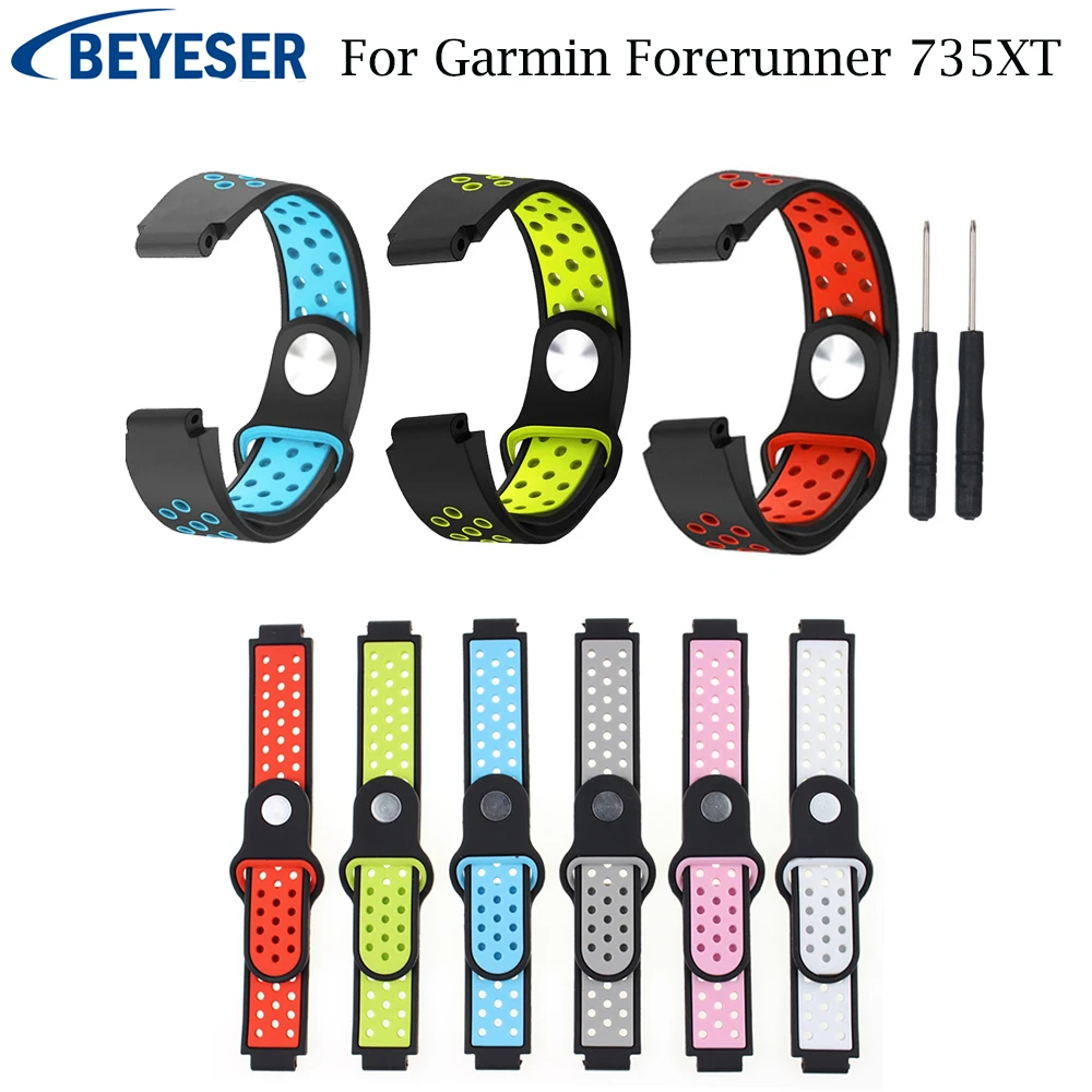 

Silicone Replacement Watch Band For Garmin Forerunner 735XT bracelet strap For Garmin Forerunner 220/230/235/620/630 Watchband