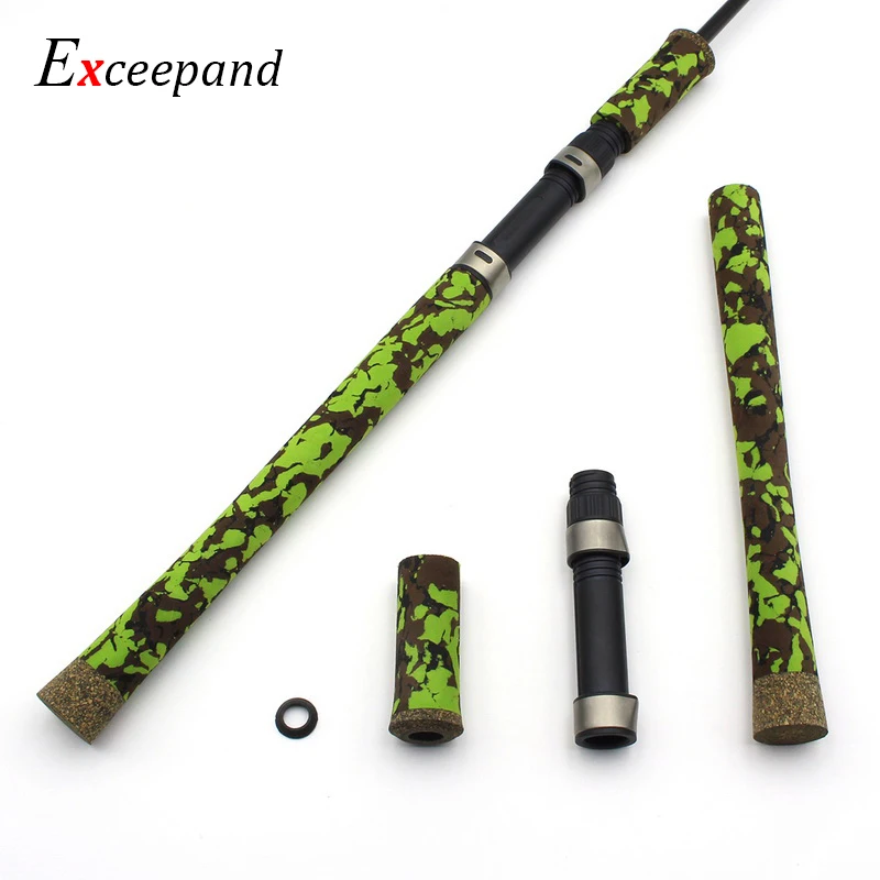 

Exceepand CAMO Spinning Fishing Rod Handle Camouflage EVA Foam Fishing Rod Buliding Replacement Repair Parts