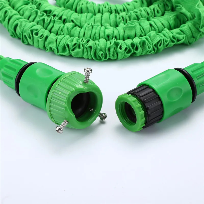 Multifunctional Flexible Expanding Car Garden Water Hose Pipe Green Spray Gun Nozzle Portable Green Hot Sale Auto Car Styling