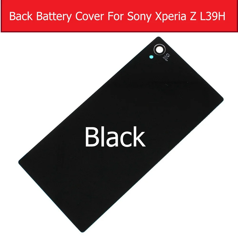 Задняя крышка батарейного отсека стеклянная для Sony xperia Z1 L39H C6902 C6903 C6905 C6906 задняя +