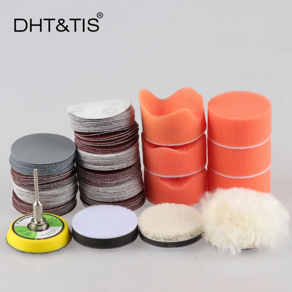 Разные шлифовальные диски DHT & TIS 109 шт. 2 дюйма буферная подушка для полировки