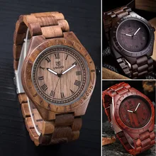 Деревянные часы ручной работы мужские и женские часы модный бренд Japan Move Мужские t Модные кварцевые деревянные часы Античные повседневные часы Relogio