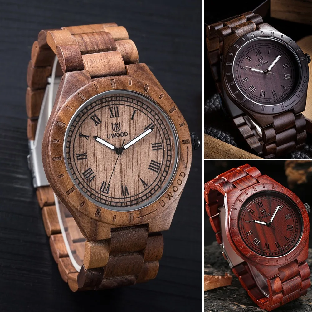 Handmade Wooden Watch Men Women Watch Fashion Brand Japan Movement Fashion Quartz Wood Watch Antique Casual Watches 2016 Relogio dwg brand new wooden watch japan quartz movement rhinestone ladies fashion brown wrist watches women cherry wood clock with box