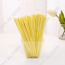 100 шт/партия " дюймовый желтый торт поп бумажная палочка для леденца присоска конфеты шоколада