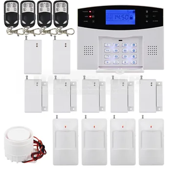 

DIYSECUR GSM Mobile SIM Home Intruder Alarm System Gap/PIR/Glass Vibration Sensor Keyfobs