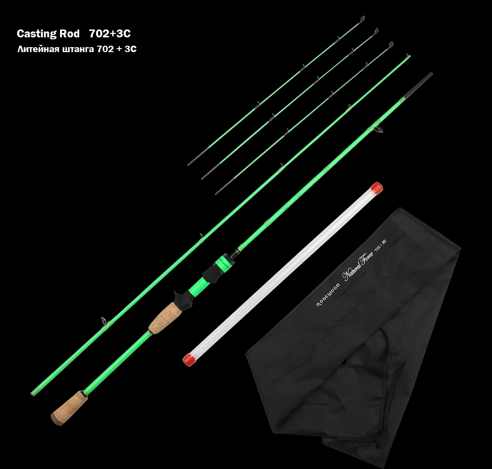 High Quality 2.1m Lure Rod 3 Tips L ML M Carbon Spinning Casting Fishing Rod 2 Sections Fishing Tackle 7'2 Pole Pesca  (8)