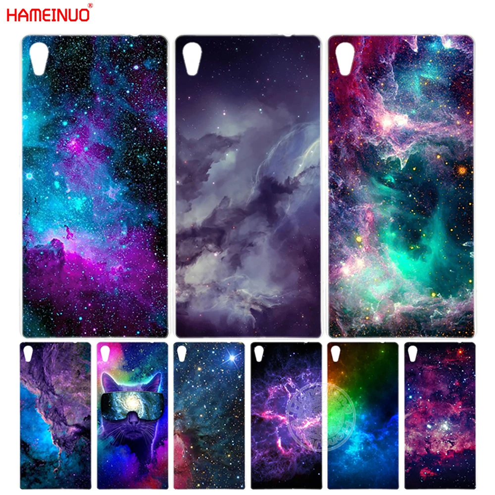 Цветной чехол HAMEINUO для galaxy universe sony xperia C6 XA1 XA ULTRA X XP L1 compact XR/XZ/XZS PREMIUM|space case|space galaxyspace