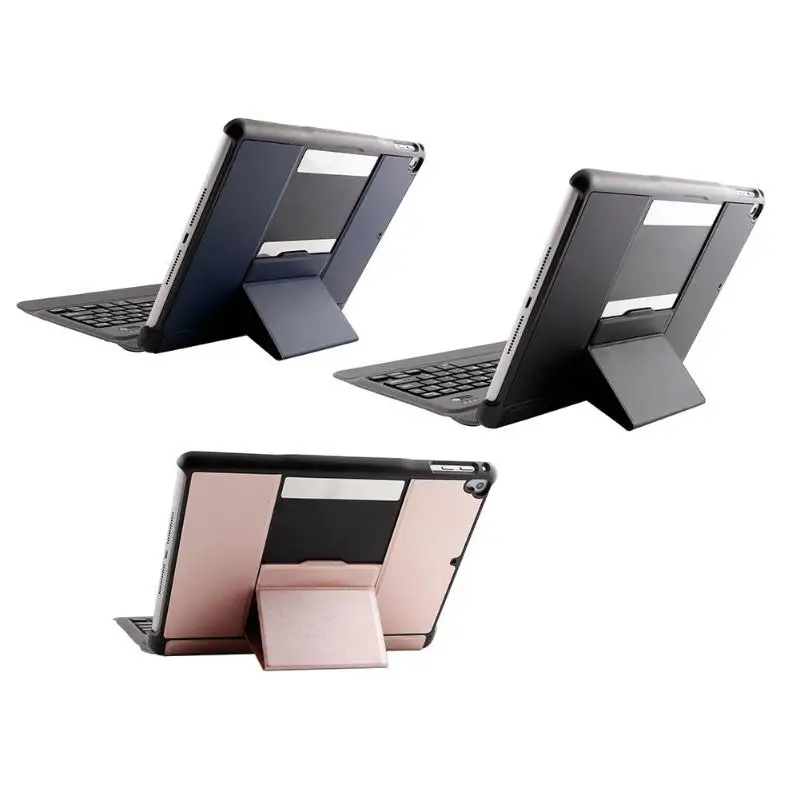 

Rechargeable Bluetooth Keyboard with Leather Protecive Case Cover Stand for iPad Air1 2 iPad Pro 9.7 iPad 9.7