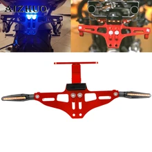 Universal Motorcycle License Plate Holder LED Number Support FOR bmw s1000r f650gs suzuki gs 125 gladius gsxs 750 ns 200 gs500e