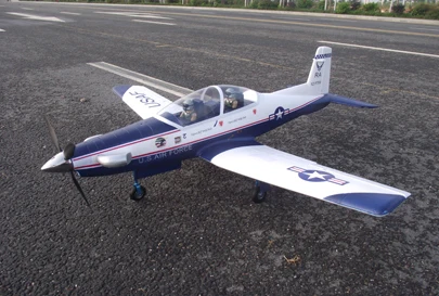 RC самолет электрический T-6 T6 PNP версия модернизирована для 4S мощности