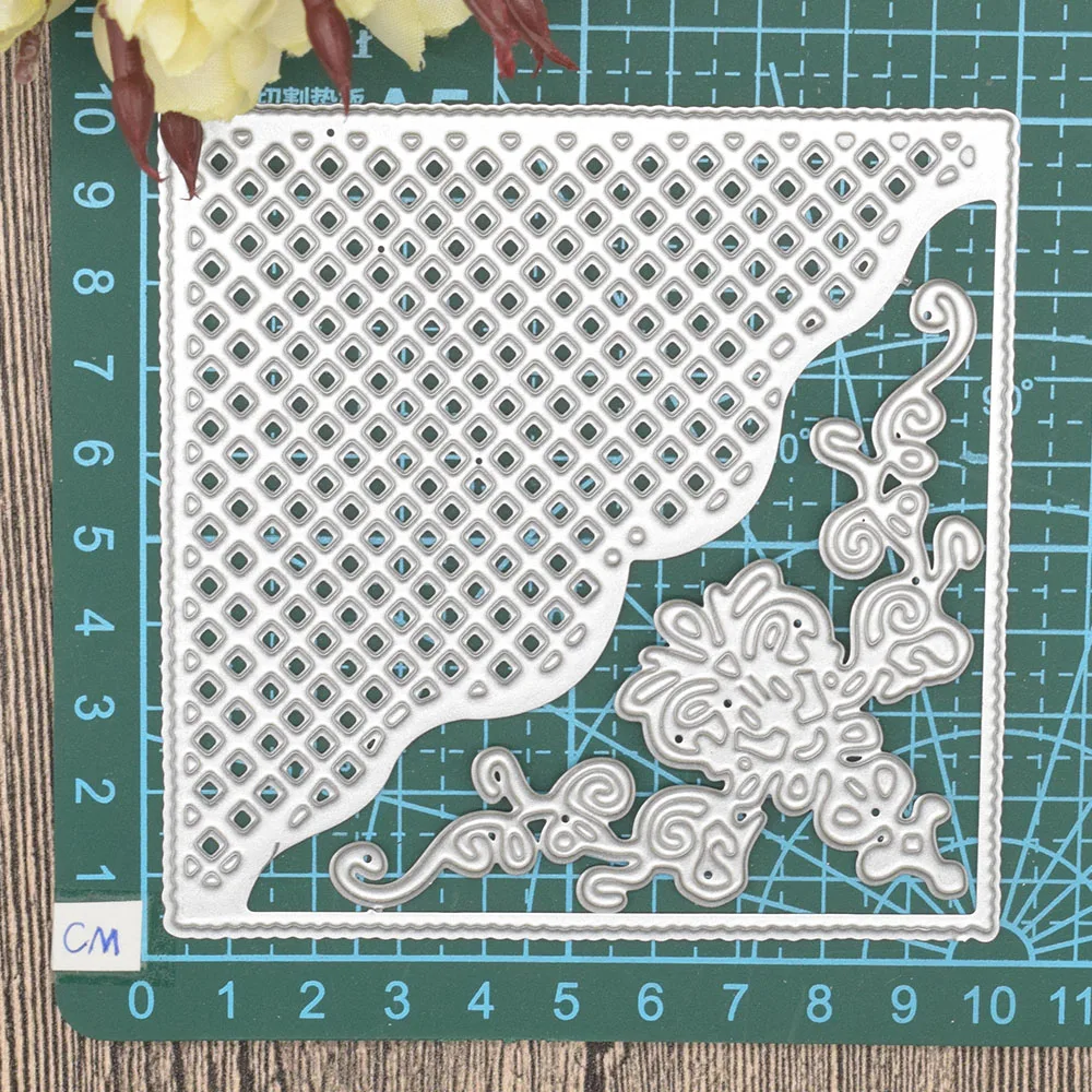 

Lace Flowers Scrapbooking Frame Dies Metal Cutting Dies Embossing Craft Dies Cut for Cards Making