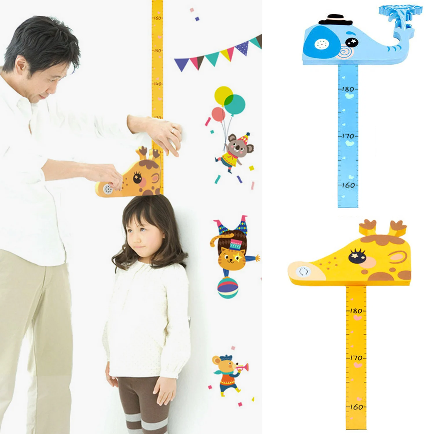 Детский рост Мемориал мода милые Съемные 3D Магнитная высота линейка наклейка рост мемориальные игрушки для детей детский сад