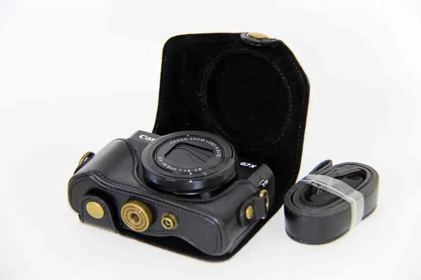 Чехол из искусственной кожи для камеры, чехол для Canon powershot G7XII G7X II G7X Mark II с плечевым ремнем, 4 цвета на выбор