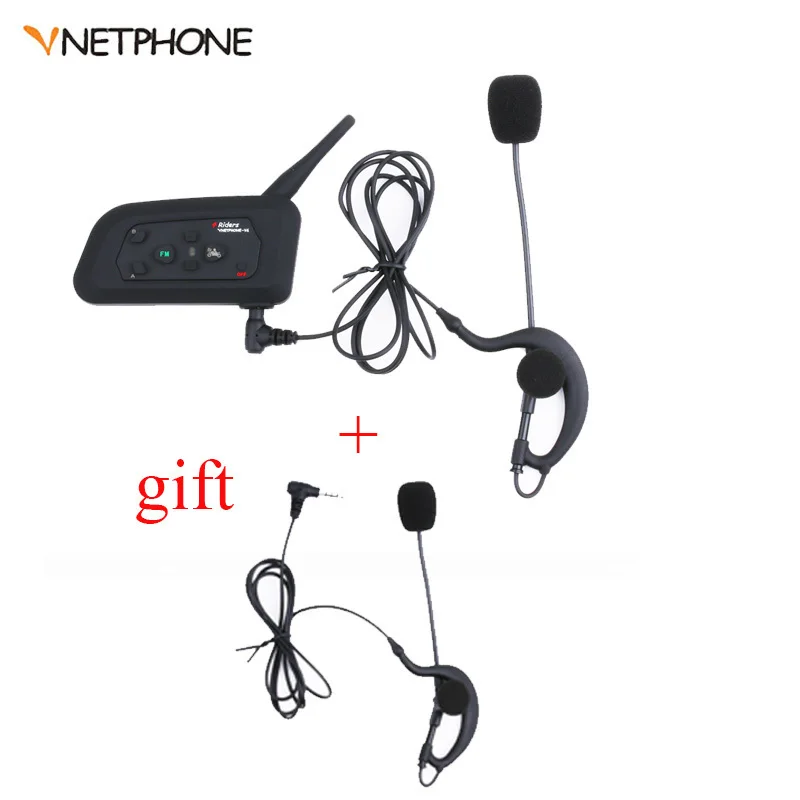 

Vnetphone V4C Football Referee 1200M Intercom Bluetooth Helmet for 4 riders intercomunicador BT MP3 Wireless Interphone Headsets
