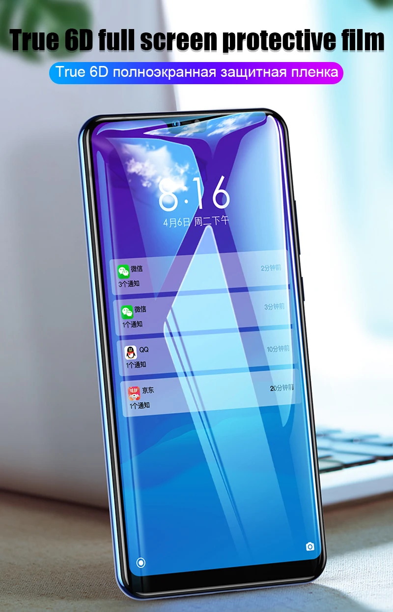 TOMKAS 6D Glass For Xiaomi Redmi Note 6 Pro Glass Case Redmi Note 5 Pro 6 6A 5 Plus For Xiaomi Mi 8 Lite A1 A2 Lite Pocophone F1