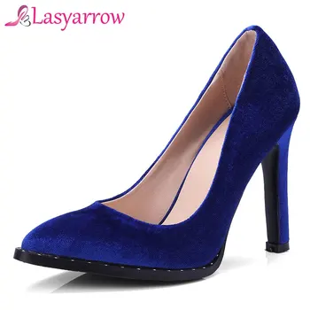 

Lasyarrow Women's Pumps Spring Summer Autumn Women Shoes Shallow Mouth Slip On High Heels Party Shoes Simple Dress Shoes RM286